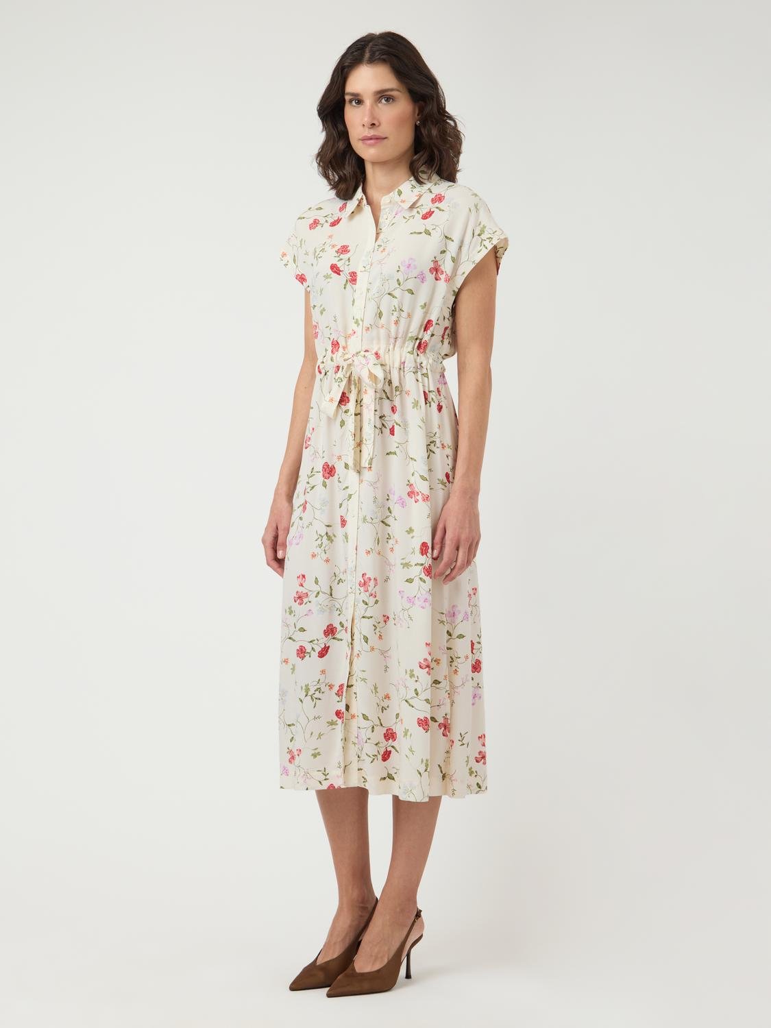 YASASINA Midi Dress - Pristine - VERO MODA & VILA Bergvik